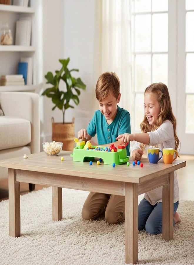 SARASI Hungry Frog Feeding Game with Colorful Balls, Educational Kids Toy, Green Plastic Board Game, Interactive Family Fun [Pack of: 1, 2Player Game] - Image 5